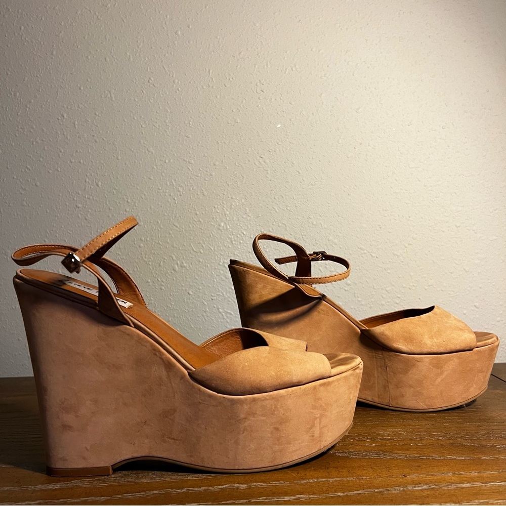Steve Madden Suede Platform Wedges - Size 9.5